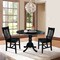International Concepts 42 in. Dual Drop Leaf Table with 2 Slat Back Dining Chairs - 3 Piece Dining Set K46-42DP-C61P - alternate 8